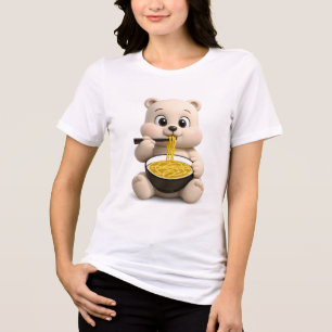 Camiseta Design de Urso de Pelúcia Adorável e Fofo
