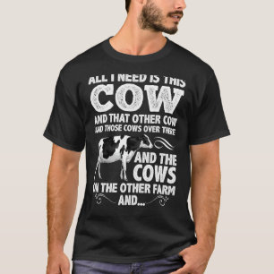 Camiseta Design De Vaca Engraçada Para Homens Mães Ocupam B
