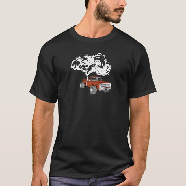 Camiseta Design de veículos movidos a diesel com cilindro (Frente)
