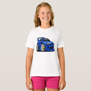 Camiseta Design de velocidade de carro de músculo azul - E