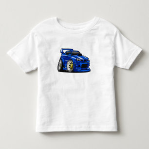 Camiseta Design de velocidade de carro de músculo azul - E