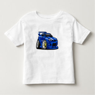 Camiseta Design de velocidade de carro de músculo azul - Es