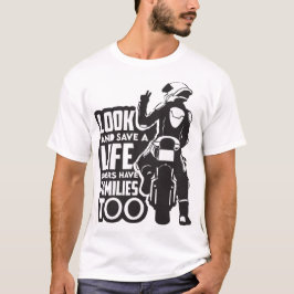 Camiseta Design de Velocidade e Liberdade em Passeio de Mot