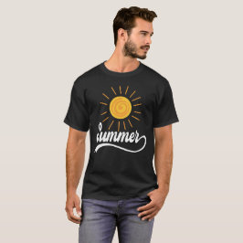 Camiseta Design de Verão preto