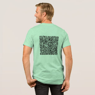 Camiseta Design de Verificação de Código QR Personalizado S
