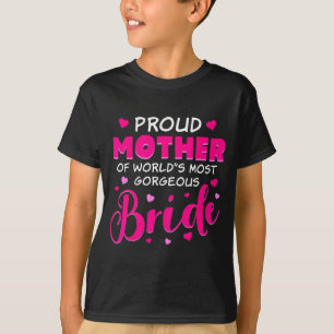 Camiseta design de vestido de casamento da mãe da noiva par