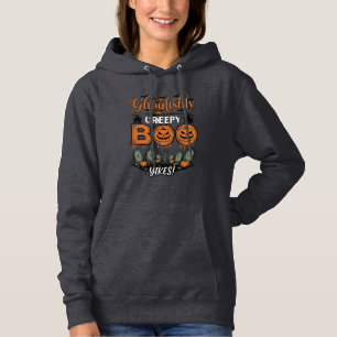 Camiseta Design de Vetor Assustador Fofo de Pequeno Boo Yah
