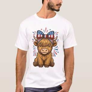 Camiseta Design de Vetor de Arco de Vaca das Terras Altas P