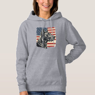 Camiseta Design de vetor de bandeira patriótica Great Dane