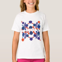 design de vetor de flores azuis simples