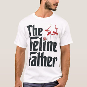 Camiseta Design de Vetor de Humor de Gato Pai Felino Vintag