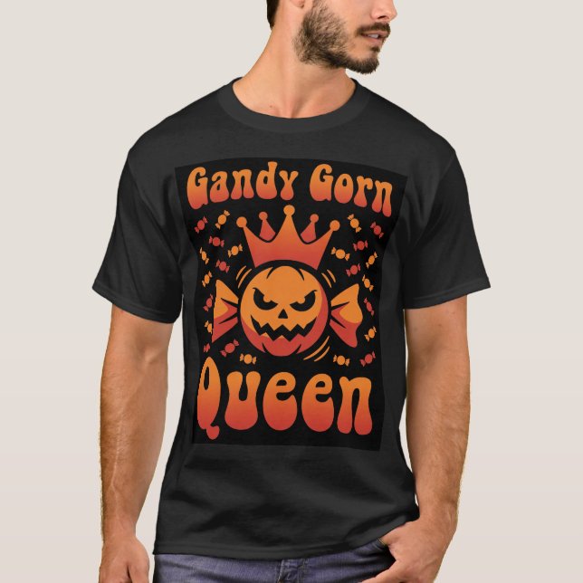 Camiseta Design de Vetor Retro Rainha do Milho Doce de Hall (Frente)