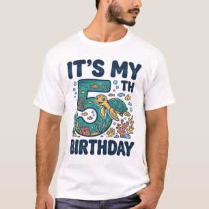 Camiseta Design de vetor subaquático de tartaruga marinha d