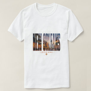 Camiseta Design de Viagem Nova Orleans Louisiana