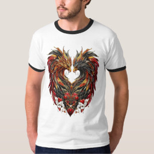 Camiseta Design de Vidro da Mancha do Dragão Encantado