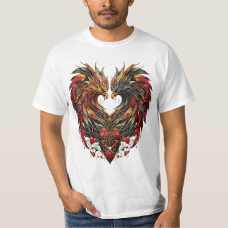 Camiseta Design de Vidro da Mancha do Dragão Encantado