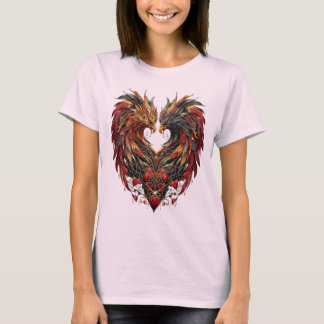 Camiseta Design de Vidro da Mancha do Dragão Encantado
