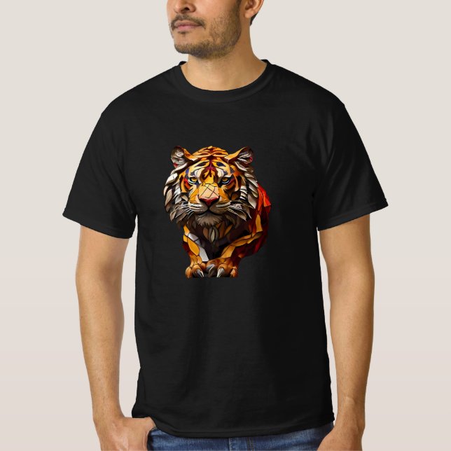 Camiseta Design de vidro de mosaico com T-Shirt. (Frente)