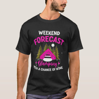 Camiseta Design De Vinho Engraçado Para Um Feliz Glamper