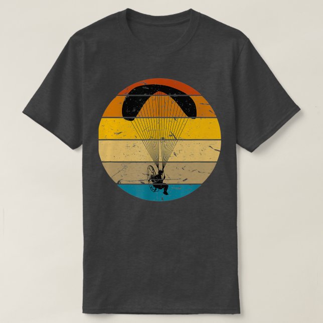 Camiseta Design de Vintage Paramotor 2 (Frente do Design)