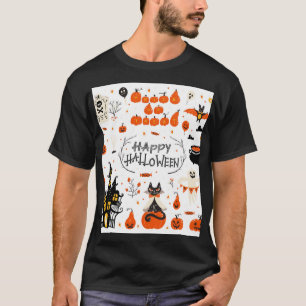 Camiseta Design de Vintage Set de Elementos do Dia das Brux