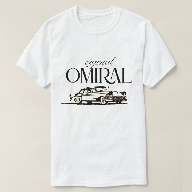 Camiseta Design de Vintagem Clássica OMIRAL Original (Frente do Design)