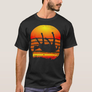 Camiseta Design de Vintagem de Retrato Sunset de Captura