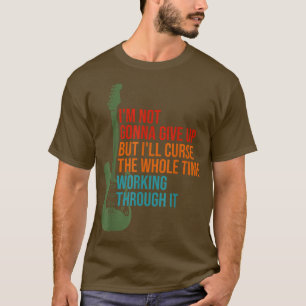 Camiseta Design de Violão Elétrico Para Estudantes De Músic