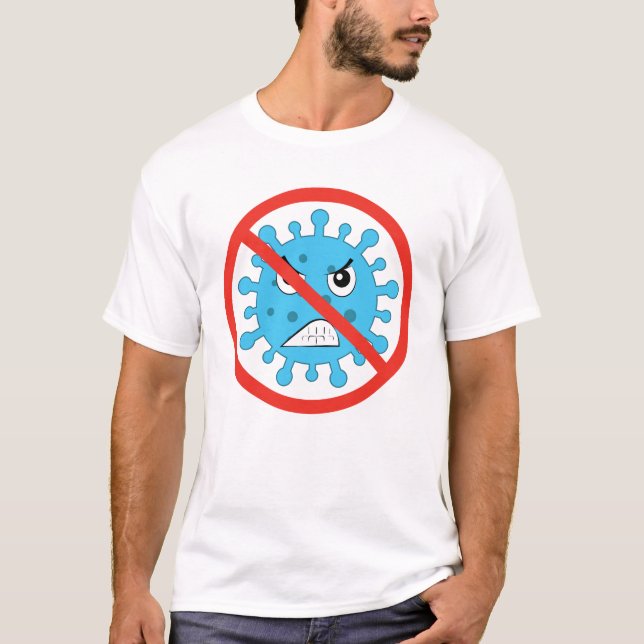 Camiseta Design de Vírus Engraçado (Frente)