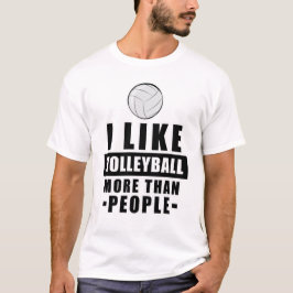 Camiseta Design de Voleibol Engraçado