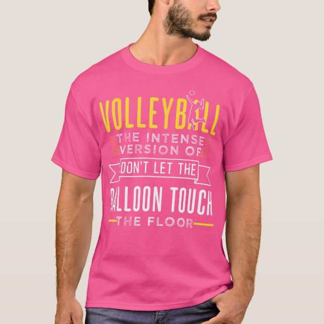 Camiseta Design De Voleibol Engraçado Para Jogador (Frente)