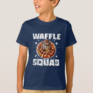 Camiseta design de waffle engraçado para ventiladores