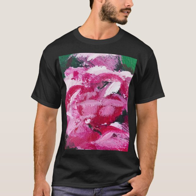 Camiseta Design de wallpaper de pintura de abstrato (Frente)