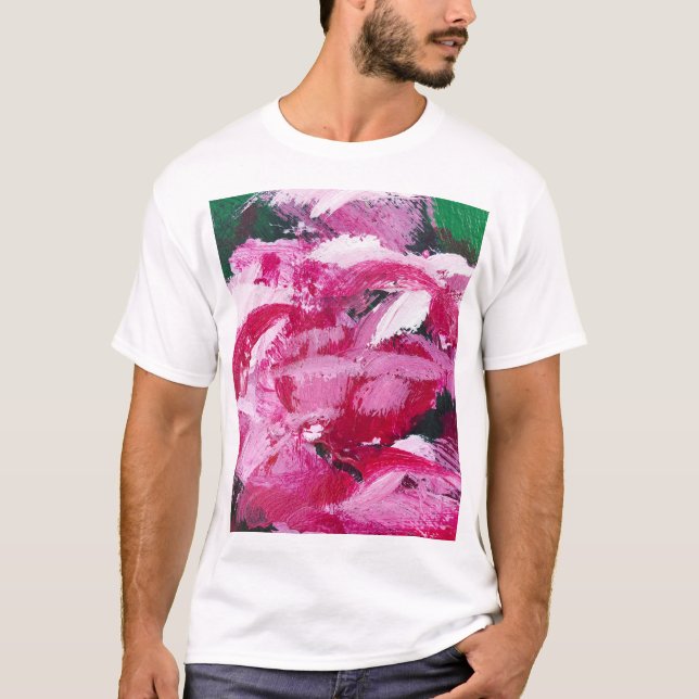 Camiseta Design de wallpaper de pintura de abstrato (Frente)