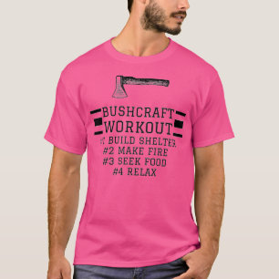 Camiseta Design de Workout de Bushcraft