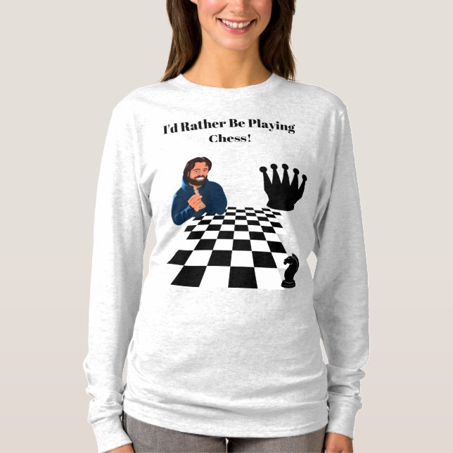 Camiseta Design de Xadrez Estratégico - A Arte do Jogo (Frente)