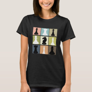 Camiseta Design De Xadrez Para Jogador De Xadrez