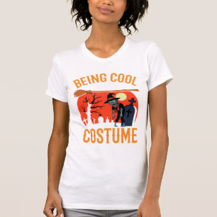 Camiseta Design de Zumbi de Ser Legal no Halloween é Meu Di