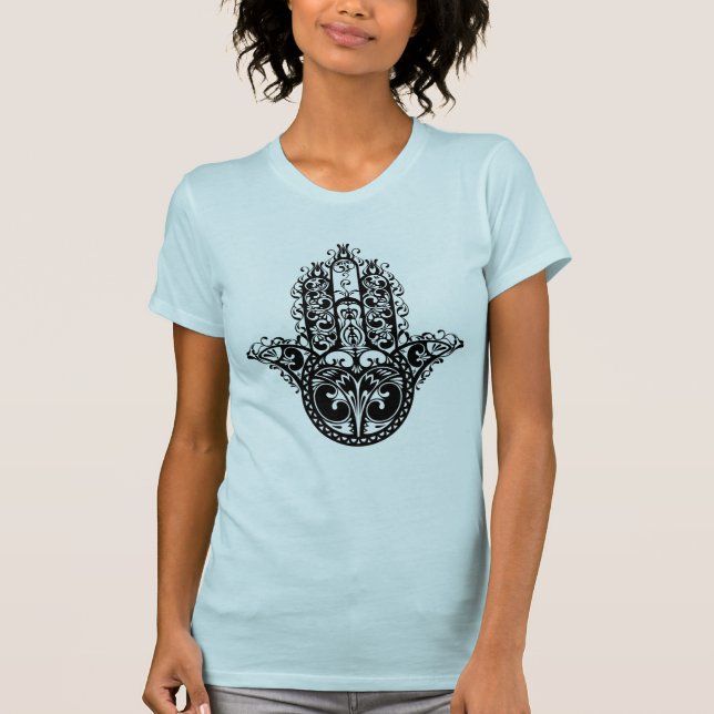 Camiseta Design decorativo de Hamsa (Frente)