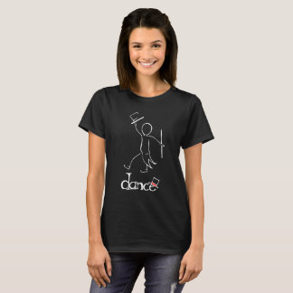 Camiseta Design desenhado mão da dança de torneira