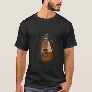Camiseta Design desvanecido da guitarra elétrica