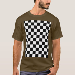 Camiseta Design digital multicolorido em preto e branco