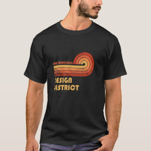 Camiseta Design Distrito de San Francisco California Retro