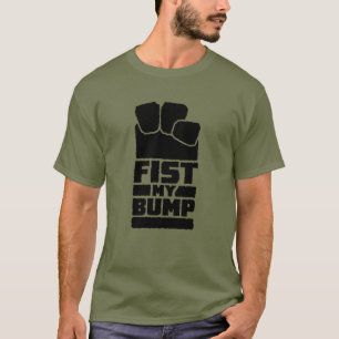 Camiseta Design Divertido de Alien Espacial Fist My Bump