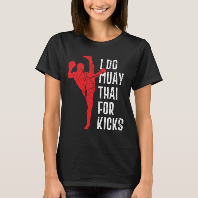 Camiseta Design Divertido de Boxe Muay Thai e Kampfpsort Mm (Frente)