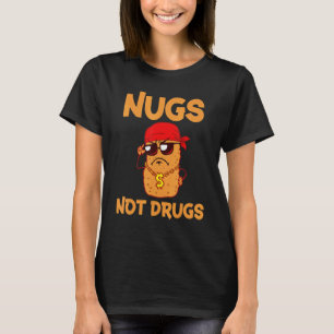 Camiseta Design Divertido de Comida para Amantes de Nuggets