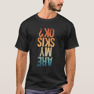 Camiseta Design Divertido de Esqui para Homens Mulheres Cri