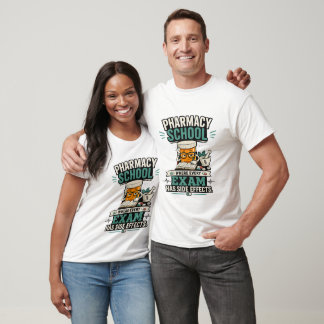 Camiseta Design Divertido de Estudante de Farmácia