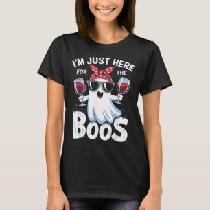 Camiseta Design Divertido de Fantasma de Halloween Estou Aq