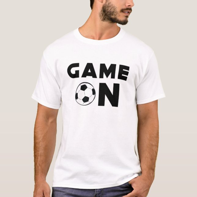 Camiseta Design Divertido de Futebol (Frente)